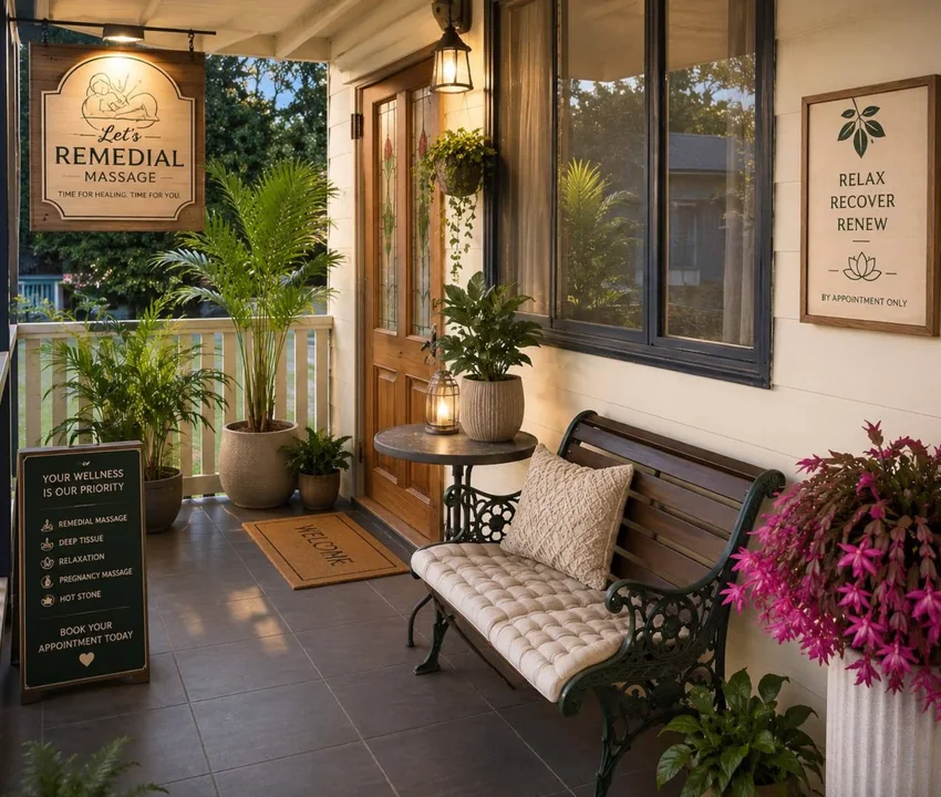 Entrance to Let's Remedial Massage