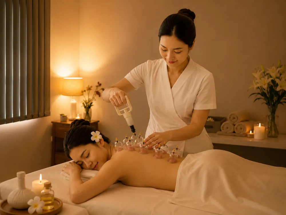 Cupping therapy treatment