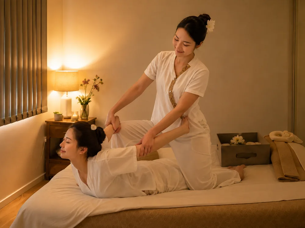 Traditional Thai massage treatment